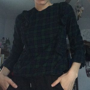 Flannel blouse shirt